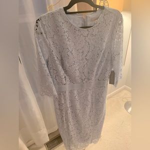 New York & Co gorgeous powder blue lace dress